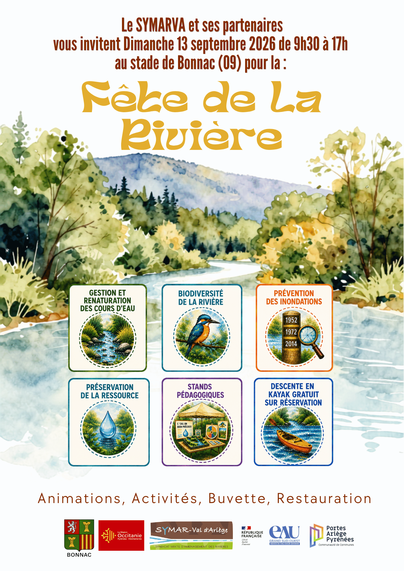 Affiche F&ecirc;te de la Rivi&egrave;re