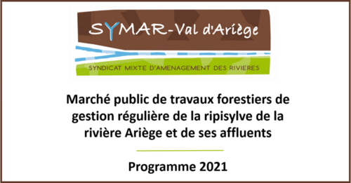 MARCHÉ PUBLIC DE TRAVAUX FORESTIERS - PROGRAMME 2021