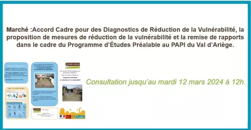 Marché Diagnostcs et réduction de la  vulnérabilité  des bâtis individuels dans le Val d'Ariège