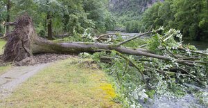 INTERVENTION DU SYMAR VAL D'ARIEGE SUITE A LA TEMPÊTE DU 17 JUIN